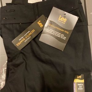 Lee black workwear trousers 10 short